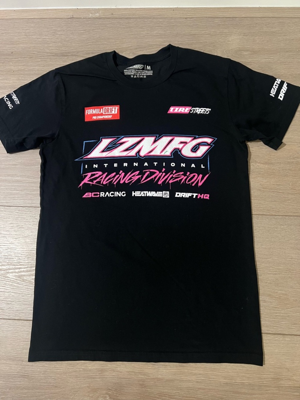 LZMFG Racing Division Drift Team Black T-Shirt Size Medium